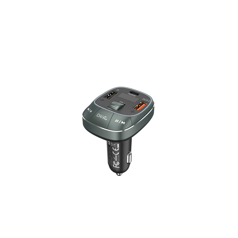 vention cargador de coche fflb0/ 1xusb-tipo c/ 2xusb/ 30w