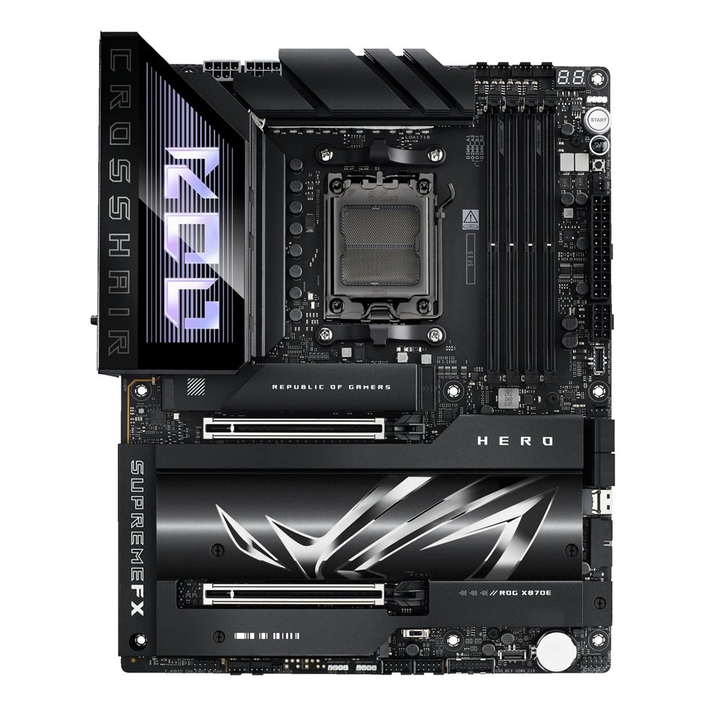 asus rog crosshair x870e hero amd x870e zócalo am5 atx