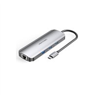 vention docking usb tipo-c tokhb/ 1xhdmi/ 3xusb/ 1xusb tipo-c pd/ 1xrj45/ 1xlector tarjetas sd y microsd/ gris