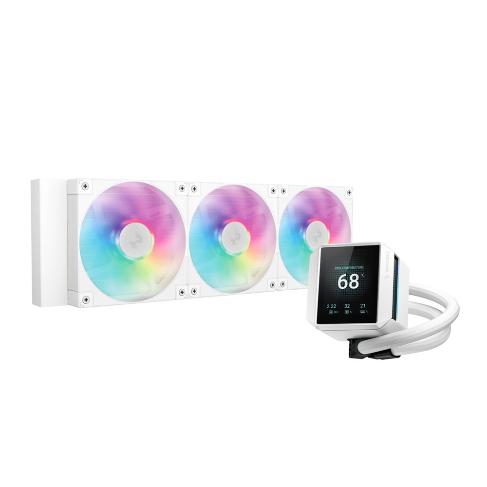 deepcool mystique 360 wh argb procesador sistema de refrigeración líquida todo en uno 12 cm blanco 1 pieza(s)
