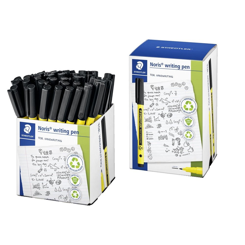 staedtler noris rotulador de punta fina fino negro