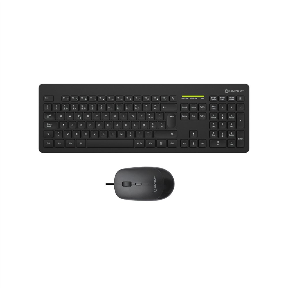 unykach kit teclado + ratón combo mk212 pro slim wireless pt