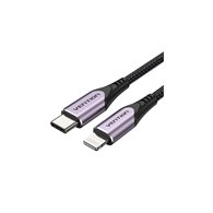 vention cable usb 2.0 tipo-c lightning tacvf/ usb tipo-c macho - lightning macho/ 1m/ morado