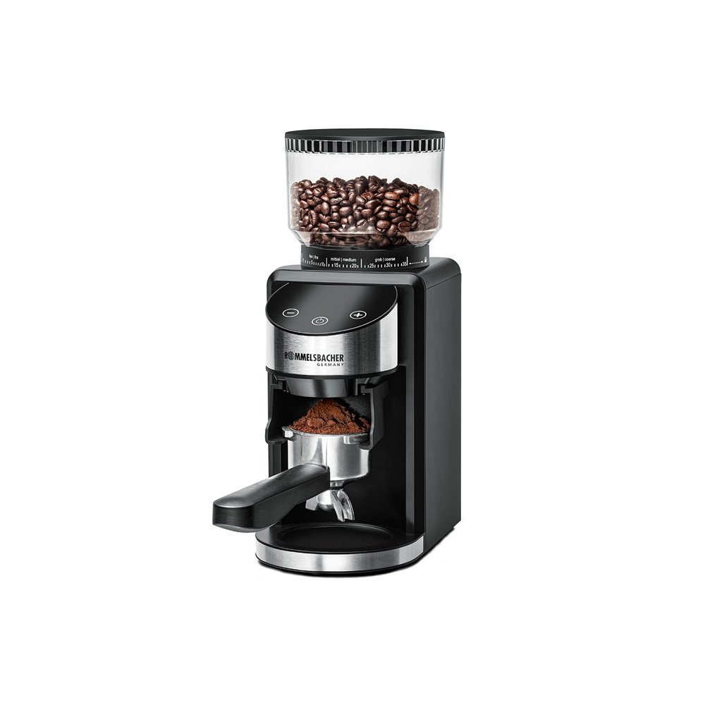 rommelsbacher ekm 400 molinillo de café 200 w negro, acero inoxidable