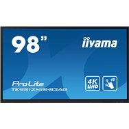 iiyama te9812mis-b3ag pantalla de señalización diseño de quiosco 2,49 m (98") lcd wifi 400 cd / m² 4k ultra hd negro pantalla tá