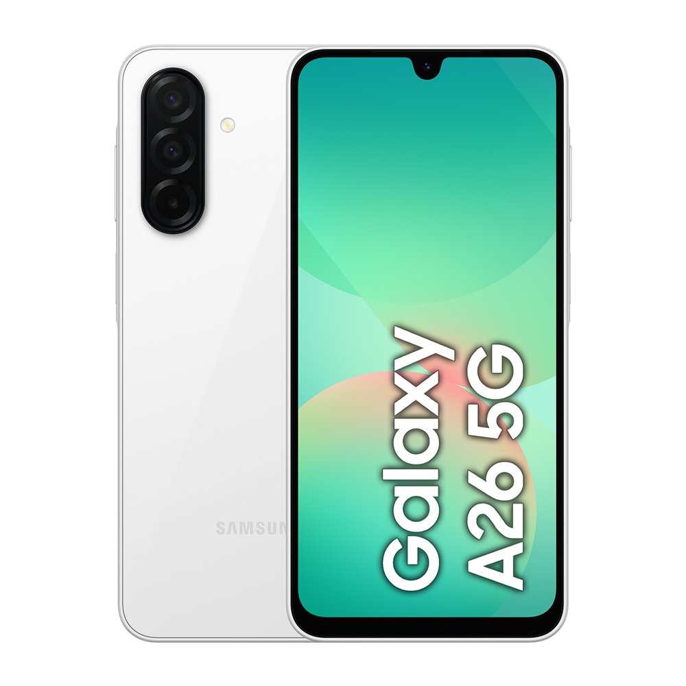 samsung galaxy a26 5g 6/128gb blanco smartphone