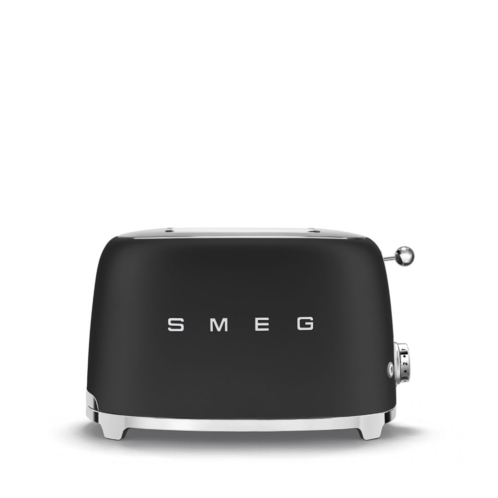 smeg tsf01blmeu tostadora 6 2 rebanada(s) 950 w negro, acero inoxidable
