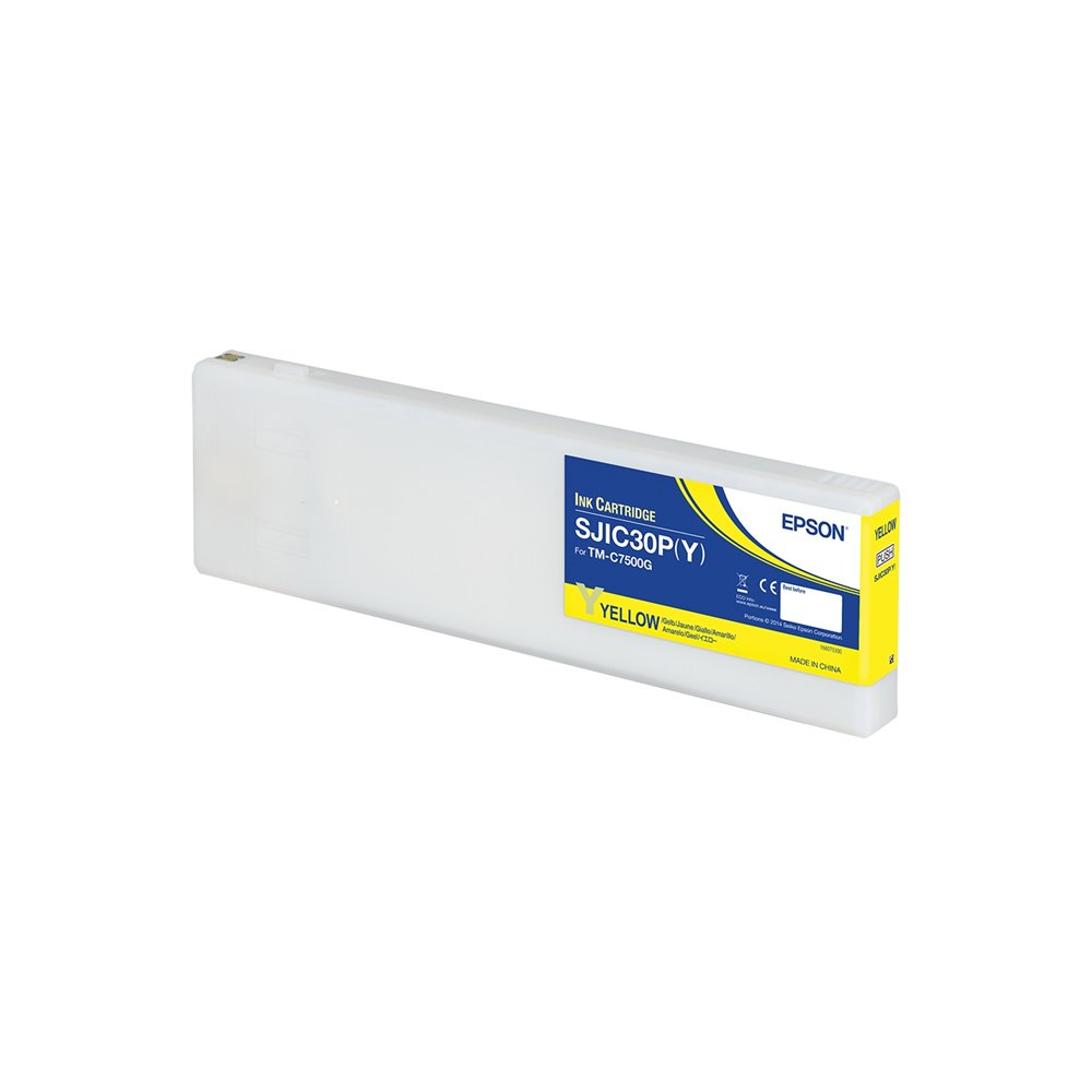 epson sjic30p(y): ink cartridge for colorworks c7500g (yellow)