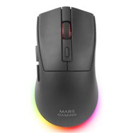 mars gaming mm-t3 ratón juego mano derecha rf wireless + bluetooth + usb type-a óptico 14400 dpi
