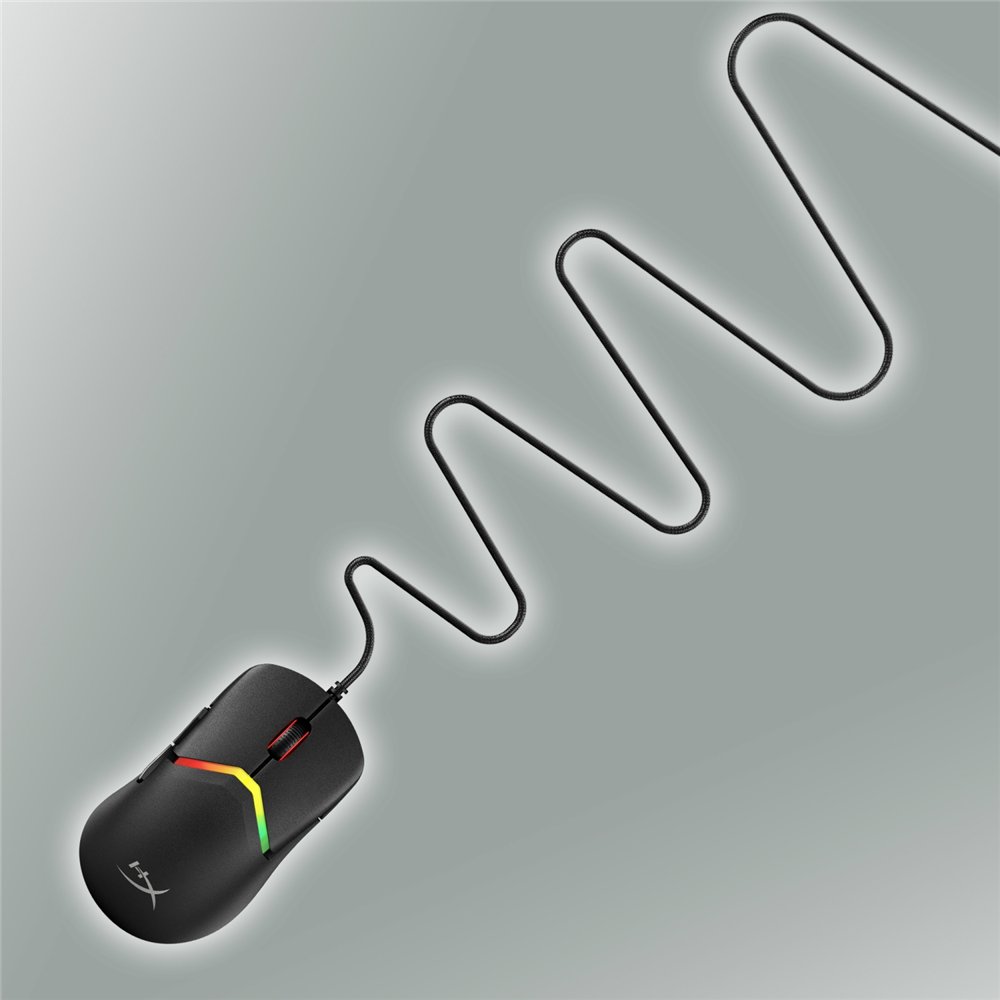 hyperx pulsefire fuse: ratón gaming inalámbrico (negro)