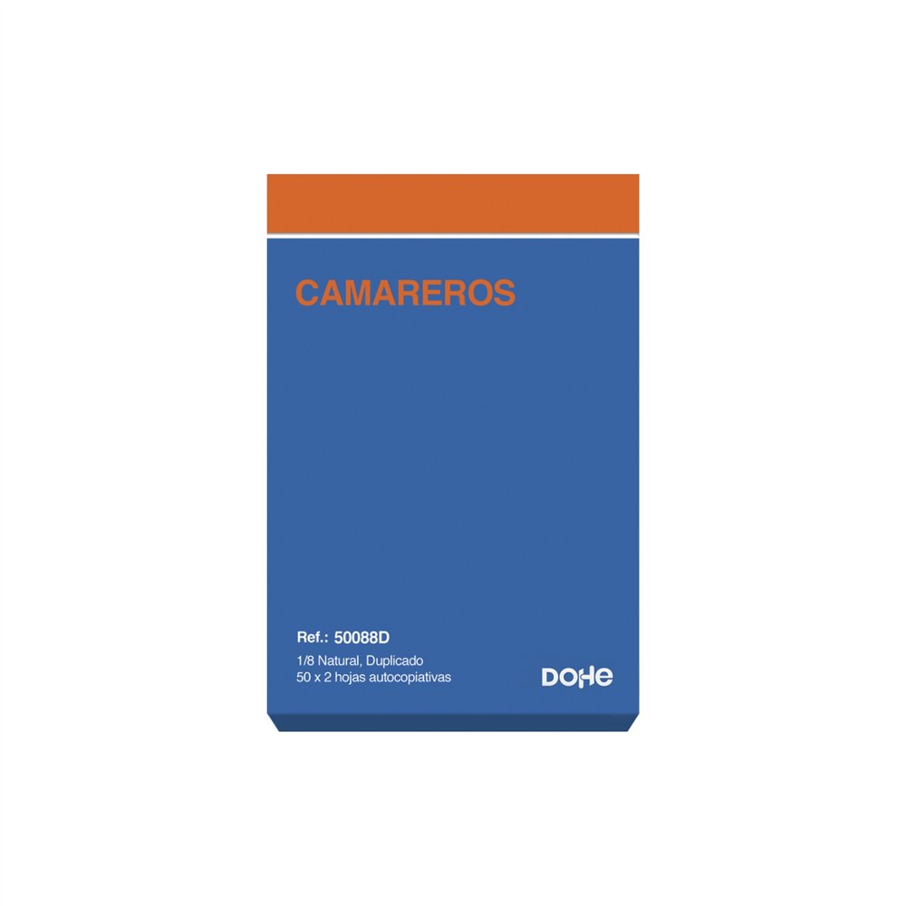 dohe 50088d registro comercial (libro) azul, naranja 100 hojas