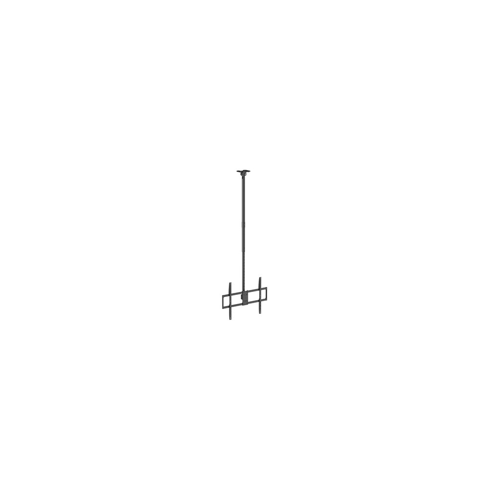 aisens soporte de techo pro giratorio, inclinable, extensible y nivelable para monitor/tv 80kg de 50-100, negro