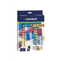 manley set pinturas acrílicas 24 piezas