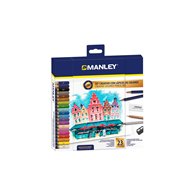 manley set lapices de colores 23 unidades