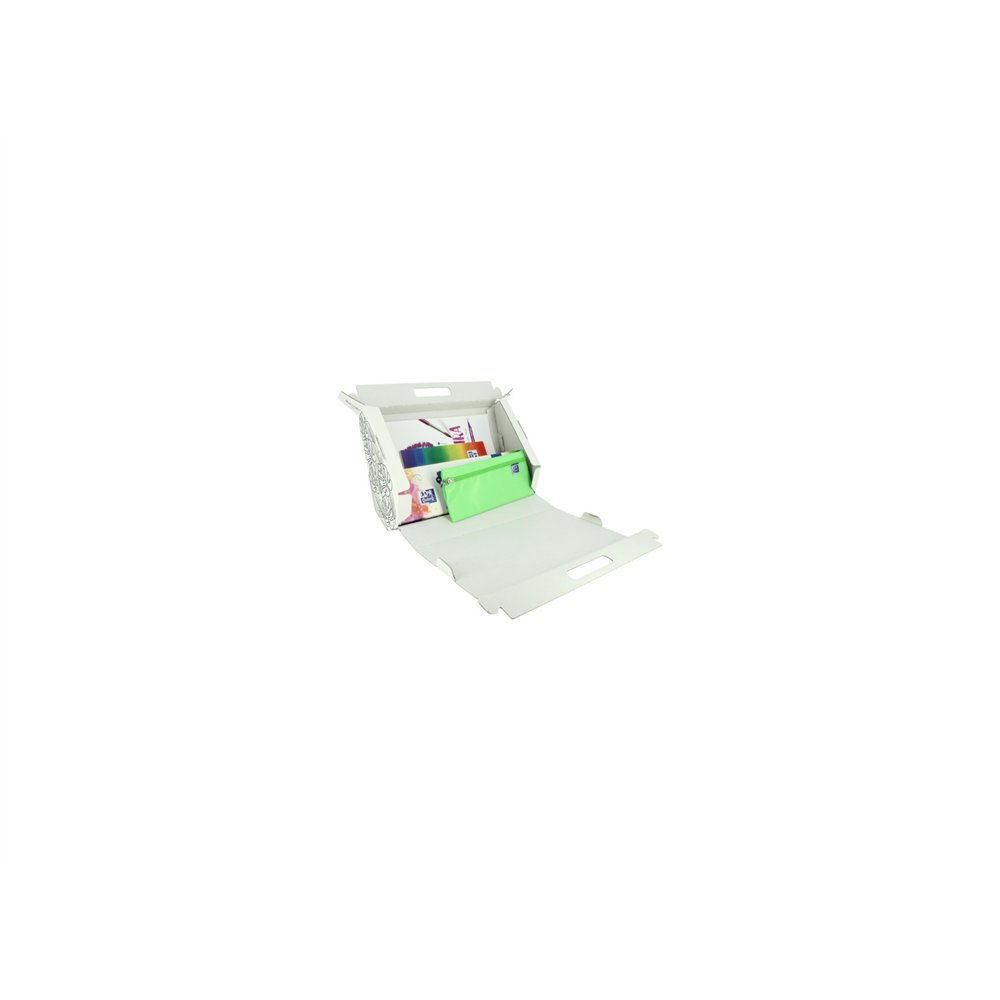 kit kids1 blocs dibujo+bloc acuarela/tempera+estuche kangoo+temperas oxford 400169566