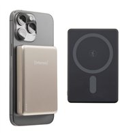 intenso batería externa magnética mw10000 10000 mah – compatible con magsafe, carga inalámbrica 15w, usb-c pd 20w, para iphone y