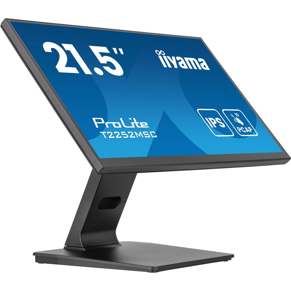 iiyama prolite t2252msc-b2ag pantalla para pc 54,6 cm (21.5") 1920 x 1080 pixeles full hd lcd pantalla táctil negro