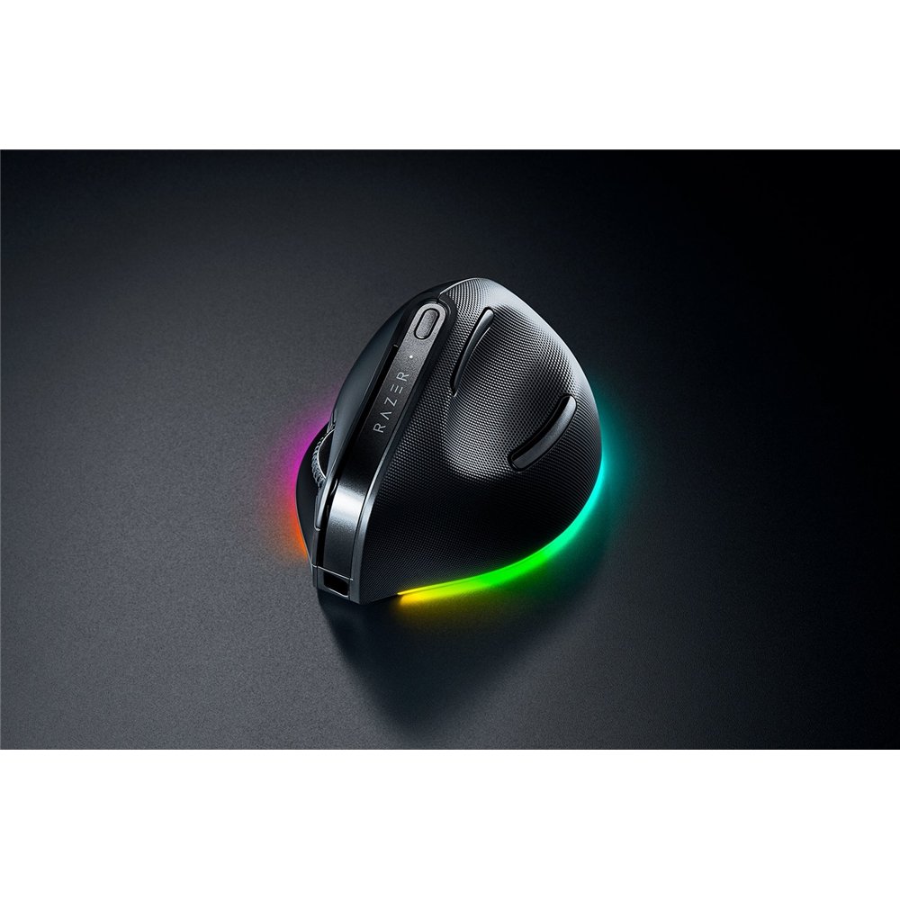 razer pro click v2 vertical ratón universal mano derecha rf wireless + bluetooth + usb type-c óptico 30000 dpi