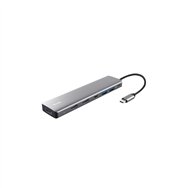 trust 25661 hub de interfaz usb tipo c aluminio