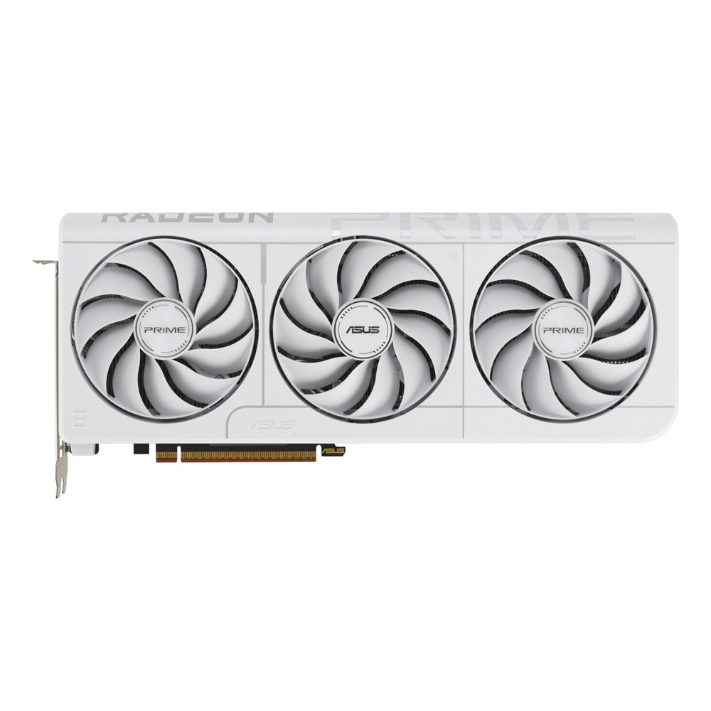 asus prime -rx9070xt-o16g-white amd radeon rx 9070 xt 16 gb gddr6