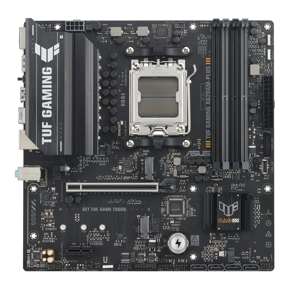 asus tuf gaming a620am-plus amd a620a zócalo am5 micro atx