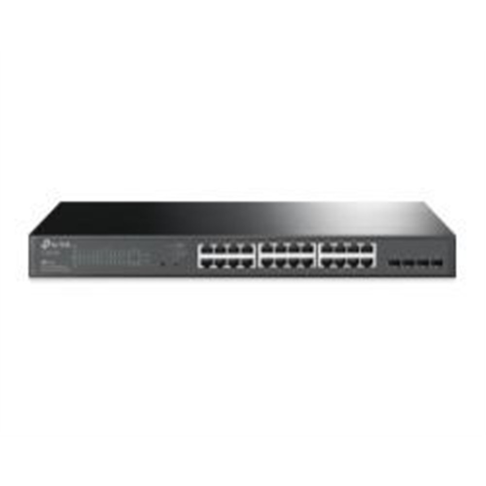 switch tp-link 24xrj45 4xsfp poe+ 1u negro (tl-sg2428p)