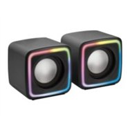 altavoces mars gaming dsp 8w 2.0 rgb negros (mscube)