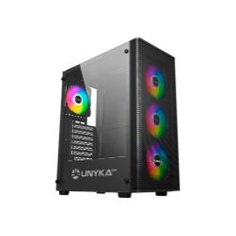 caja unyka mir 100 argb usb-a atx negra (uk511303)