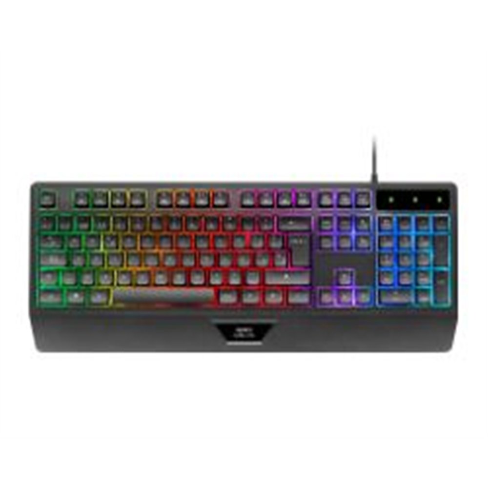 teclado mars gaming frgb multimedia usb negro (mk124es)