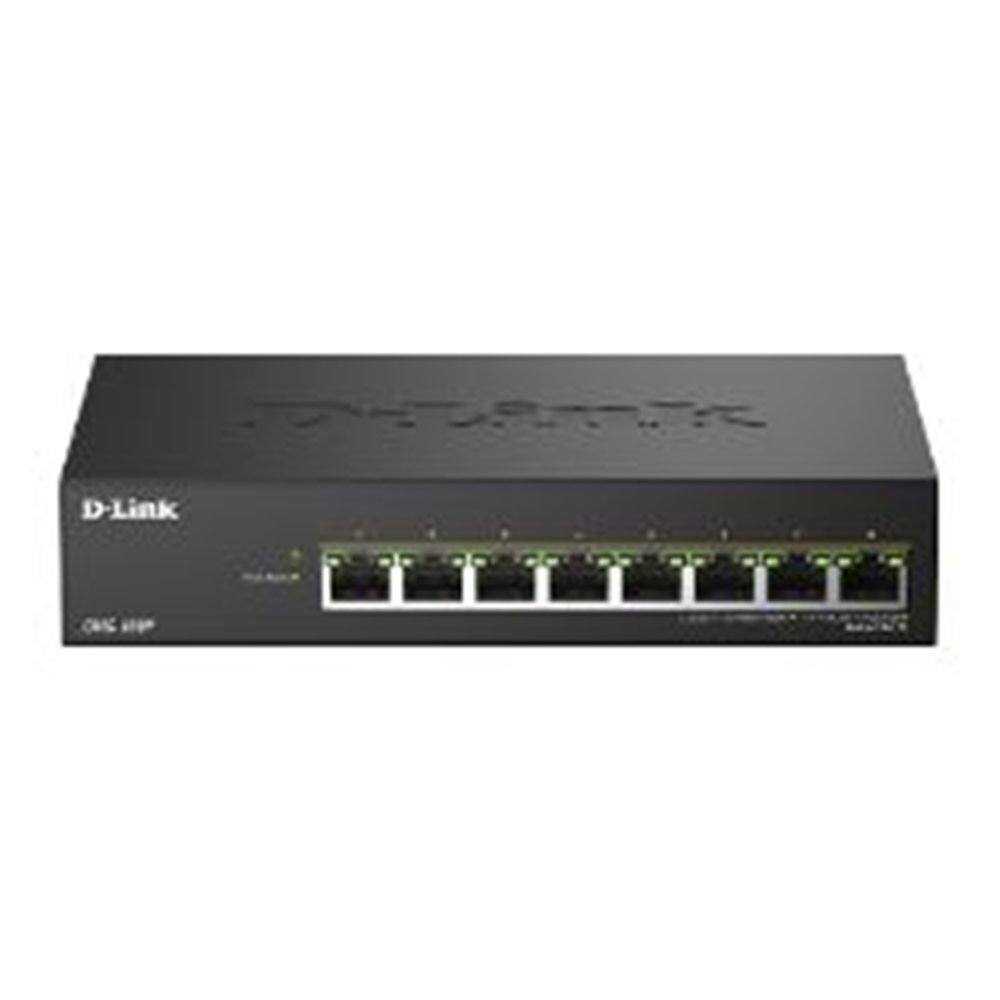 switch d-link 8xrj45 poe 290w negro (dms-108p/e)