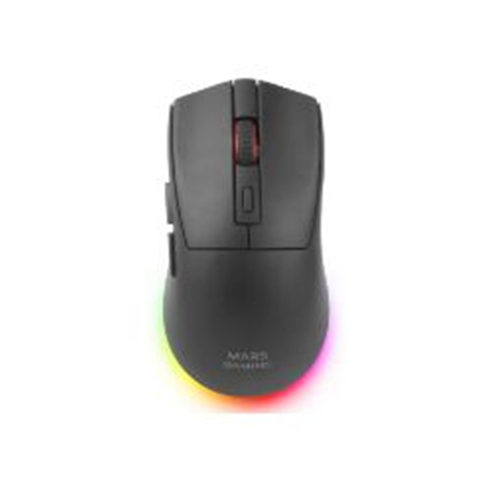 ratón mars gaming rf wireless bt 14400dpi negro (mmt3)