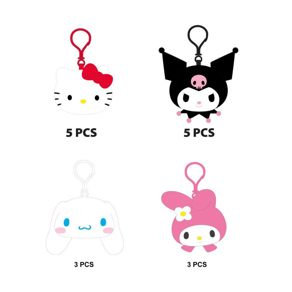 llavero peluche hello kitty and friends surtido