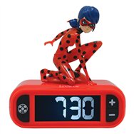 reloj despertador luz nocturna 3d prodigiosa lady bug