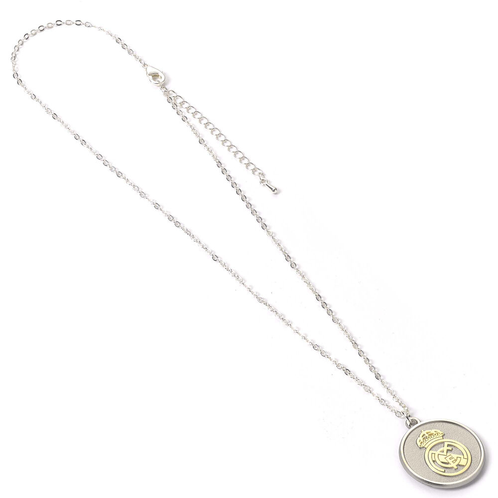 colgante real madrid plateado