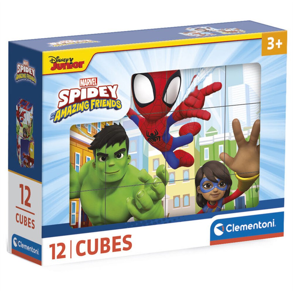 puzzle cubo spidey marvel 12pzs