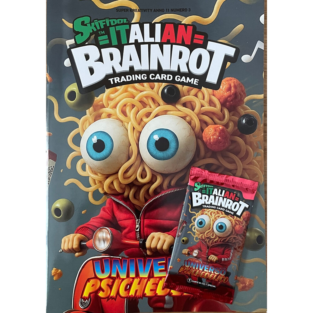 album + sobre 7 cartas coleccionables universo psichedelico skifidol italian brainrot italiano