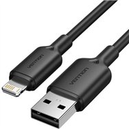 cable vention usb-a 2.0 - lightning 2.4a 1m black