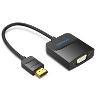 adaptador conversor vention hdmi/m a vga/h 15cm black