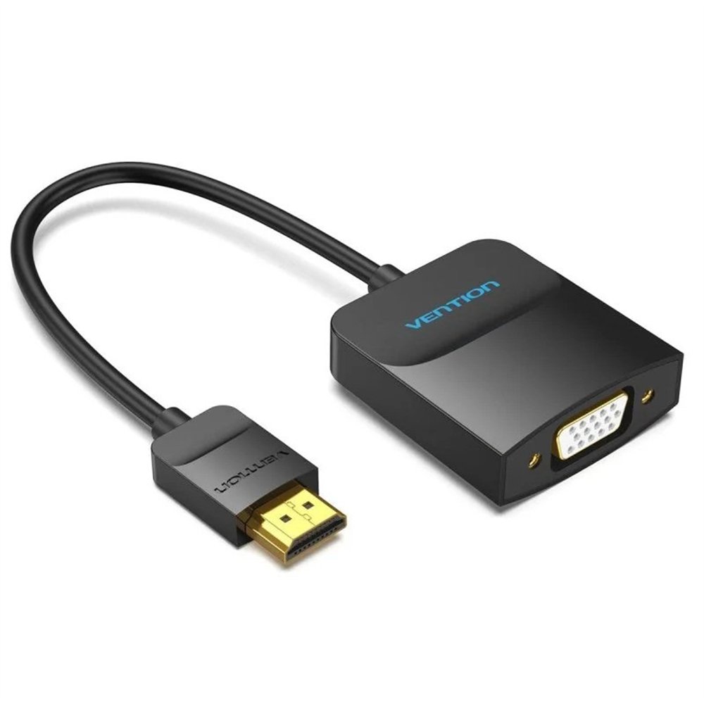 adaptador conversor vention hdmi/m a vga/h 15cm black