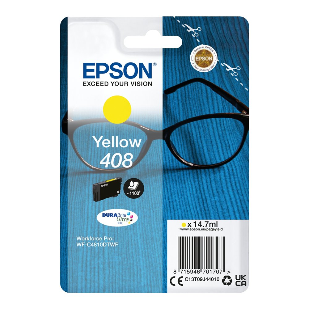 epson singlepack yellow 408 durabrite ultra ink