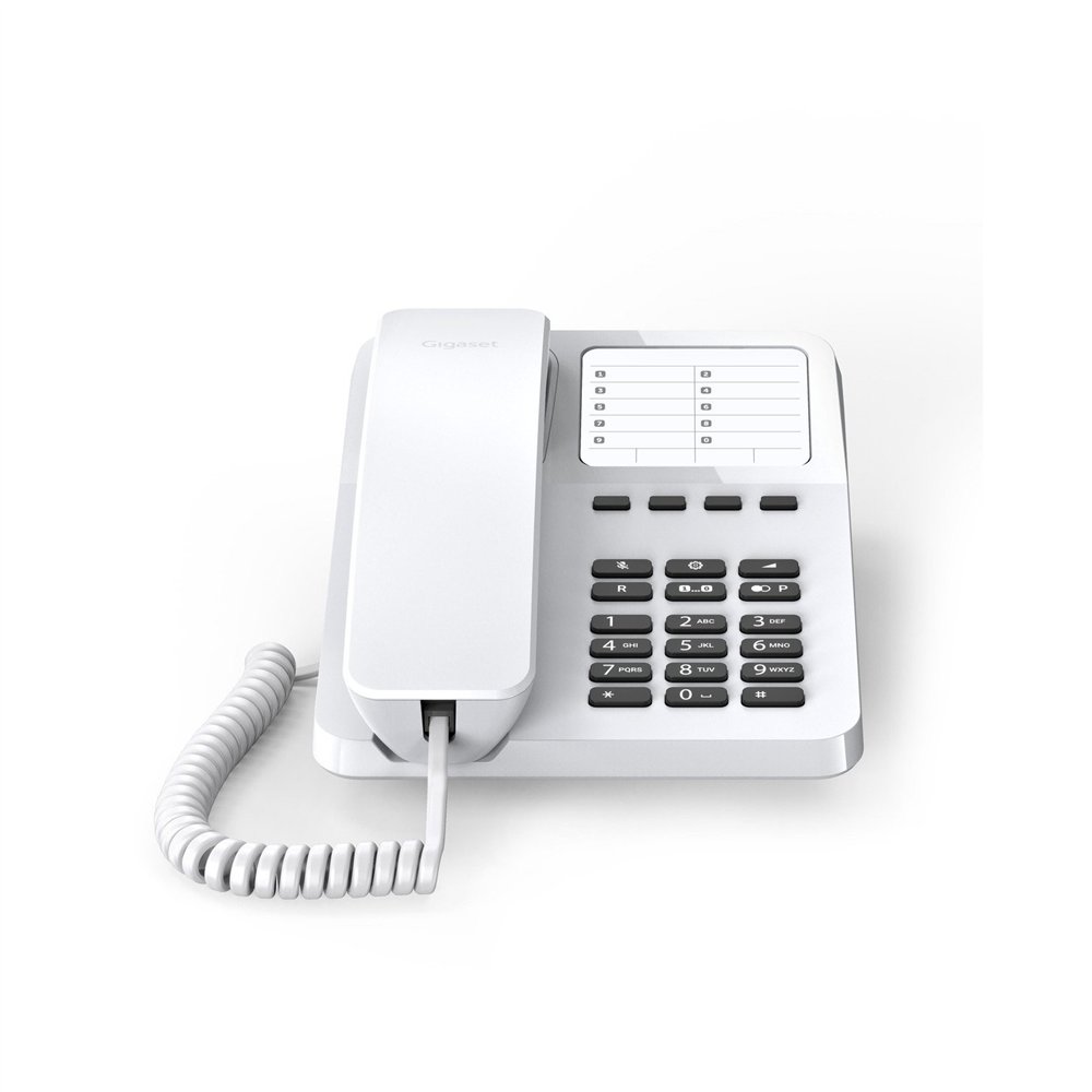 gigaset desk 400 teléfono analógico blanco
