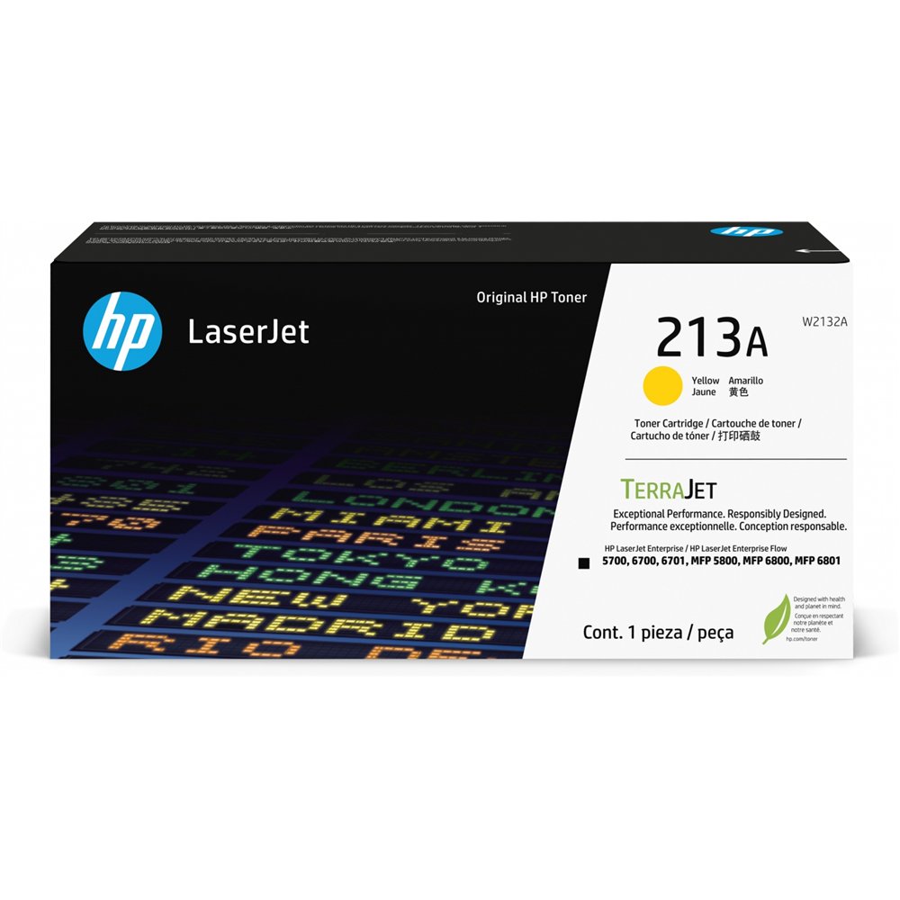 hp cartucho de tóner original laserjet 213a amarillo