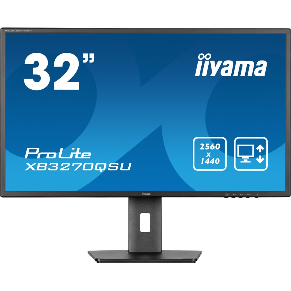 iiyama prolite xb3270qsu-b1 pantalla para pc 81,3 cm (32") 2560 x 1440 pixeles wide quad hd led negro