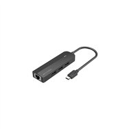 vention docking usb tipo-c tgobb/ 3xusb/ 1xrj45/ 1xusb micro b pd/ negro