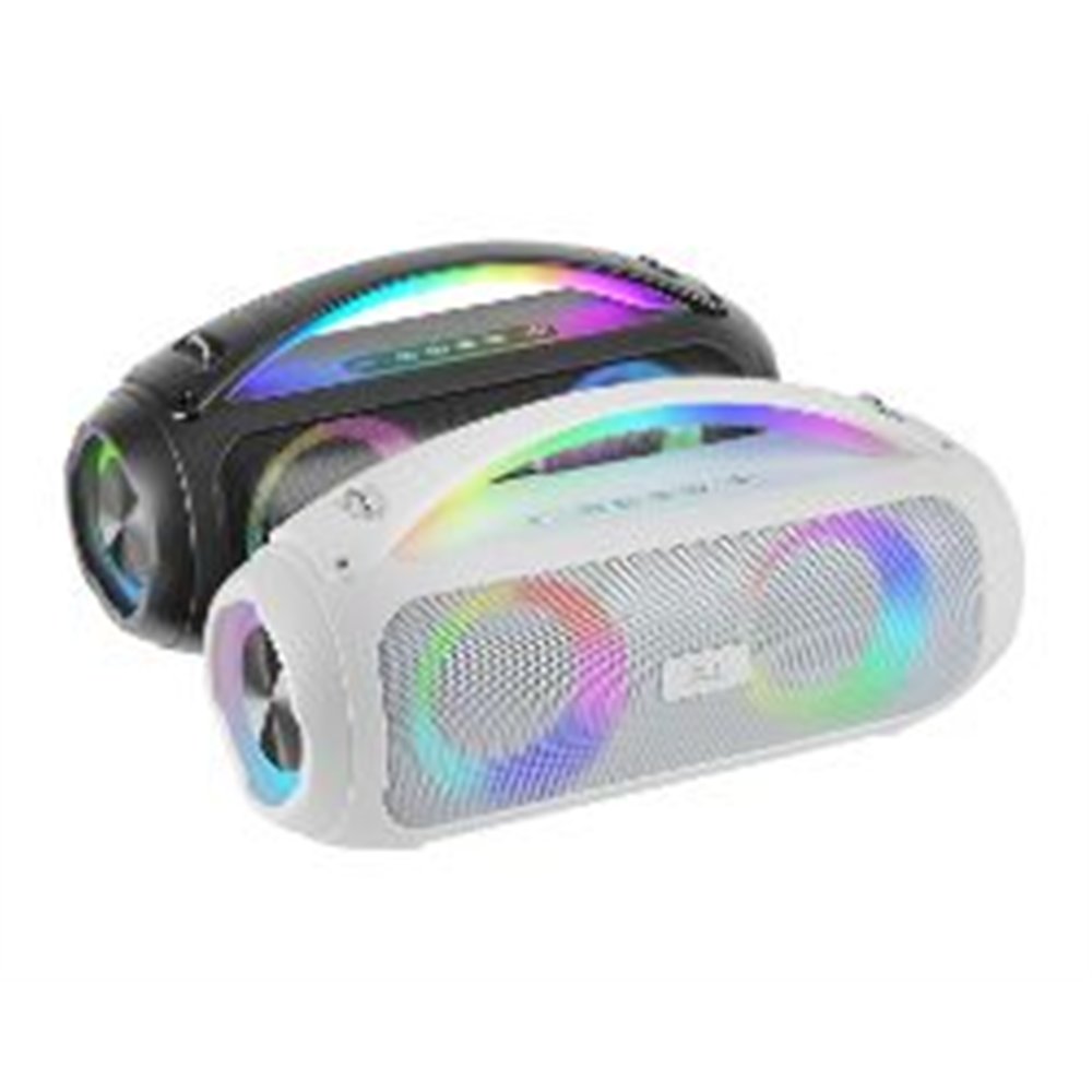 altavoz mars gaming 50w rgb bluetooth blanco (mspulsew)