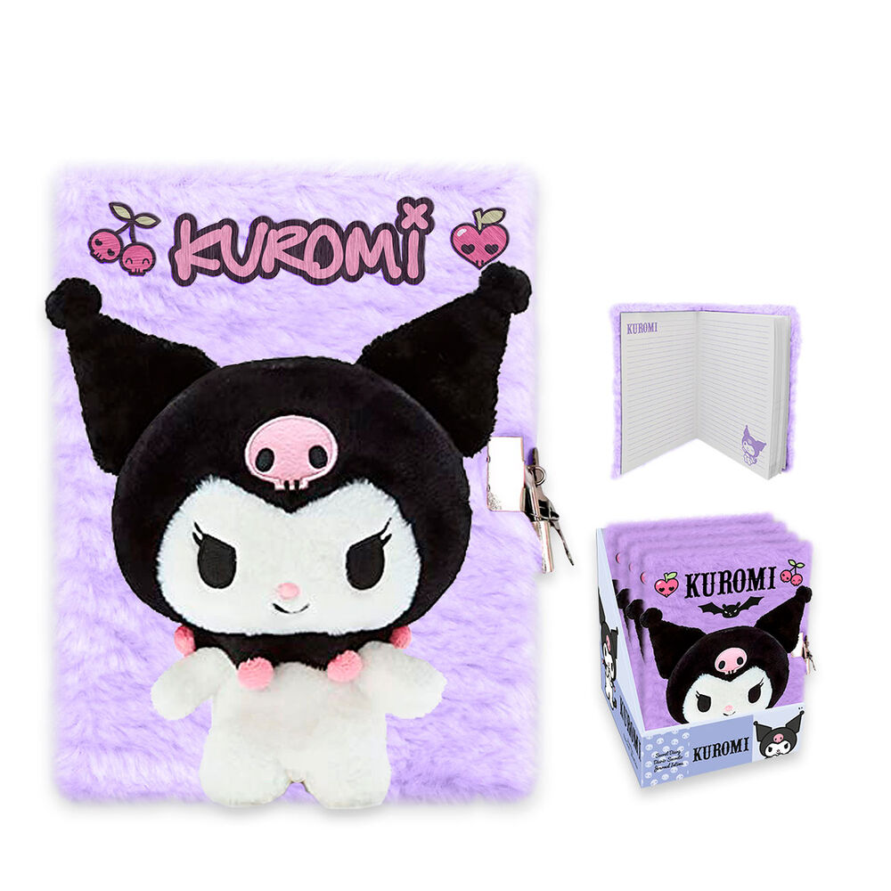 cuaderno 3d a5 kuromi hello kitty