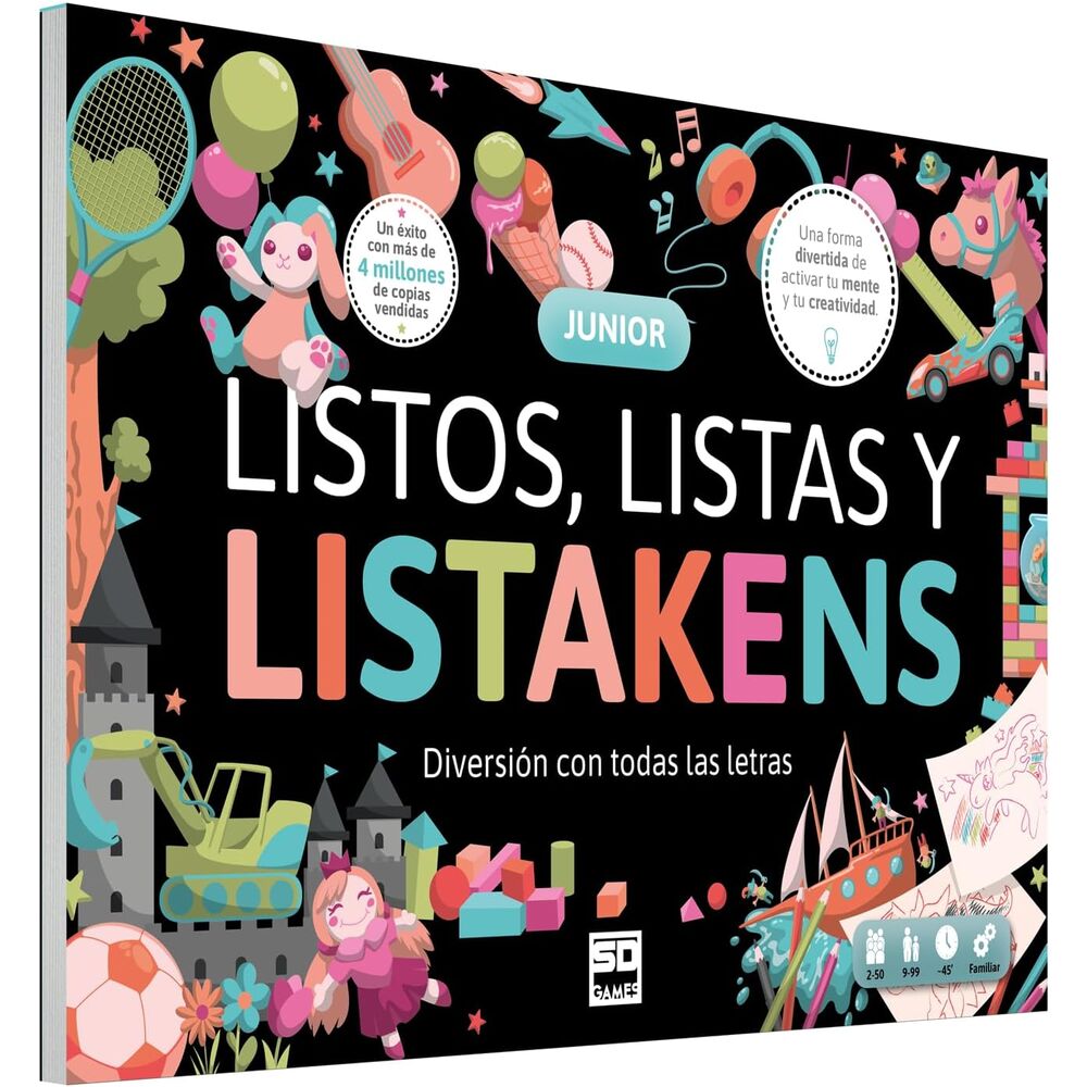juego mesa listos listas y listakens junior español
