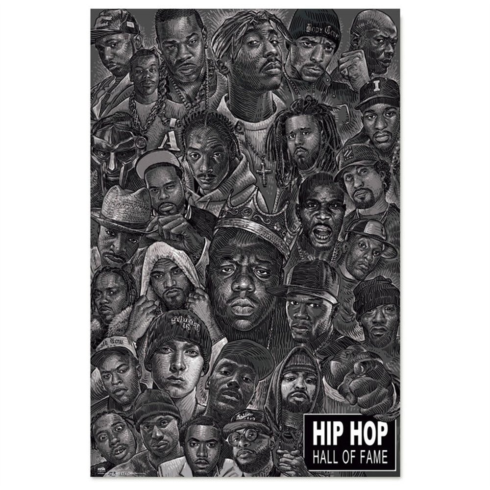 poster todas las estrellas hip hop