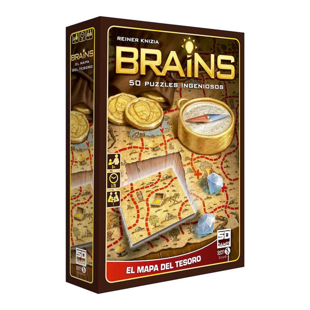 juego brains mapa del tesoro