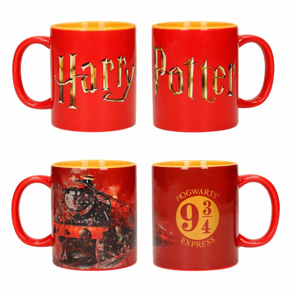 set tazas logo hogwarts harry potter